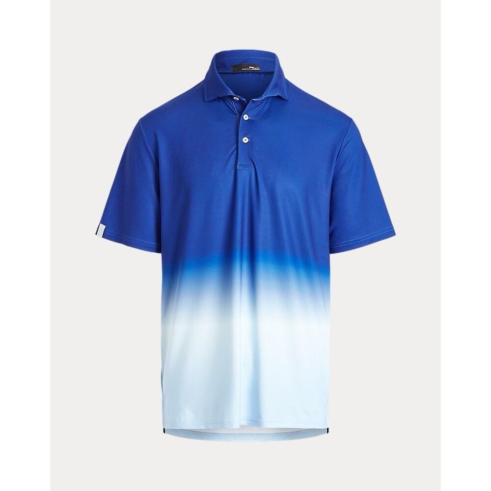 Ralph Lauren RLX Classic Fit Ombre Polo Shirt Blue White Gradient Mens Large